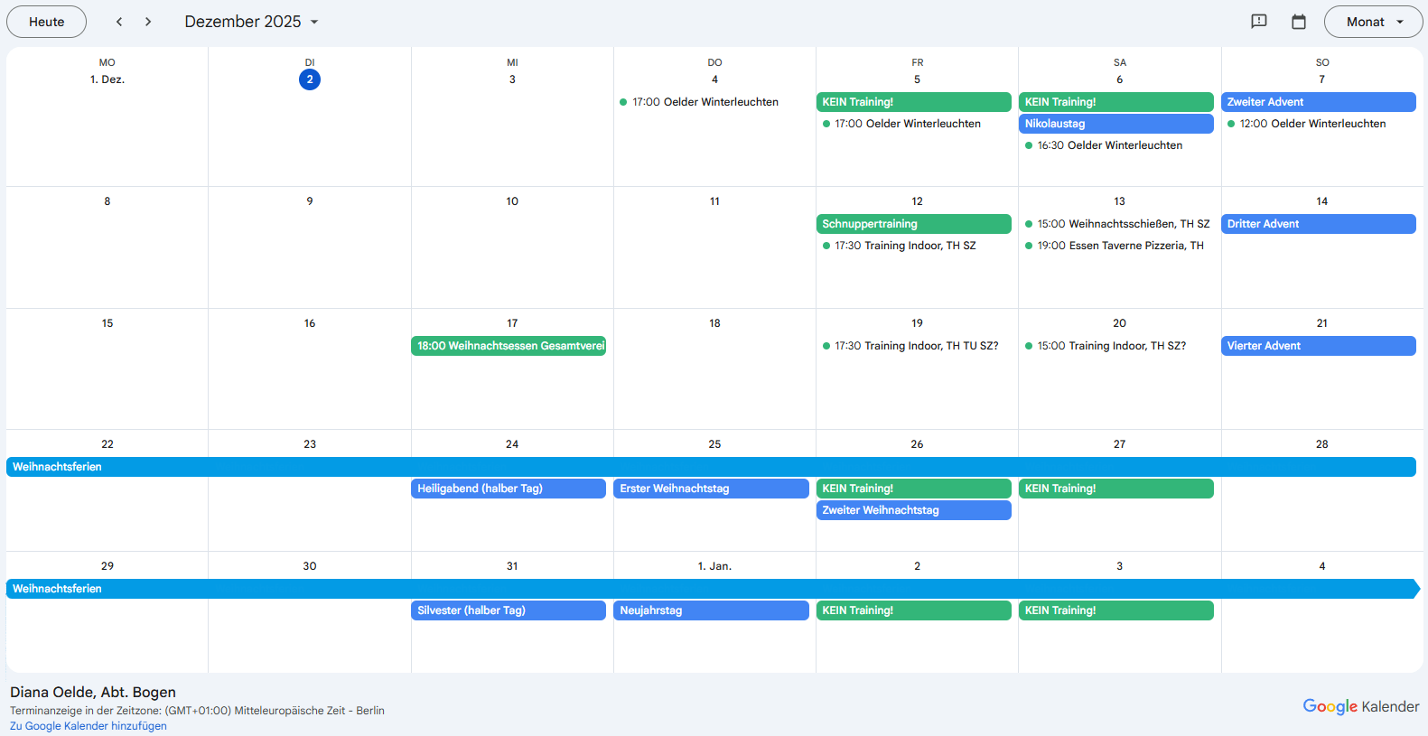 Google Kalender 📅 Google Kalender